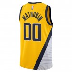 Indiana Pacers Trikot Bennedict Mathurin 00 Jordan 2022-23 Statement Edition Navy Swingman - Herren